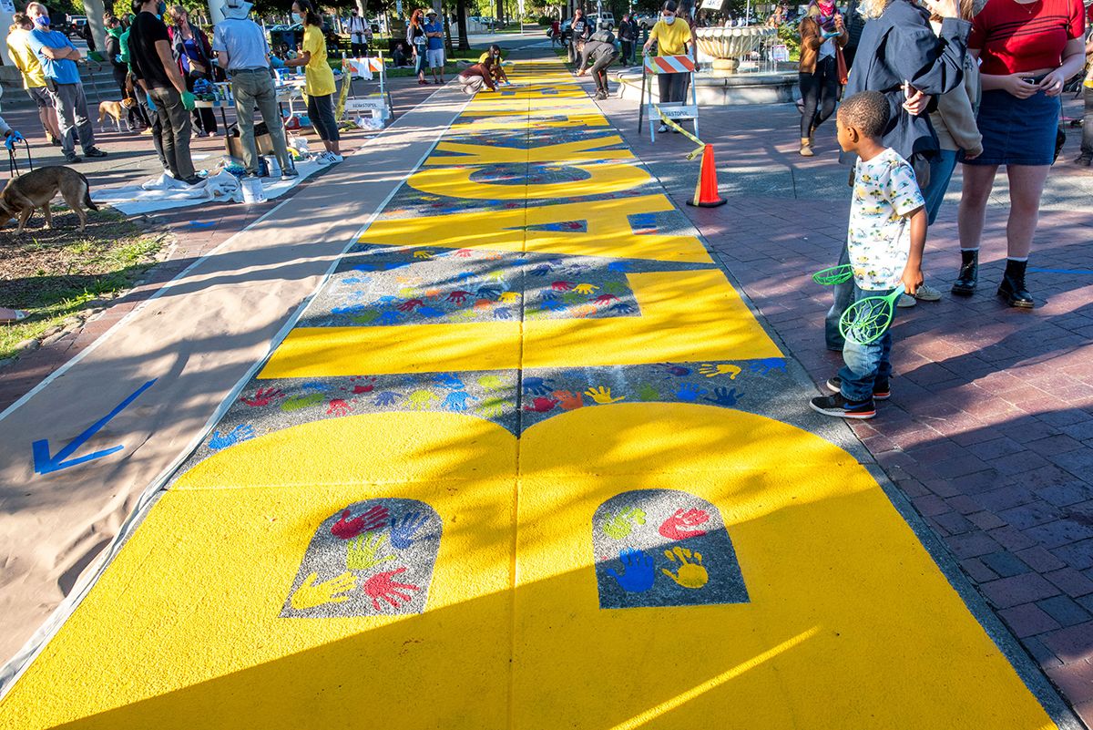 BLM mural ground
