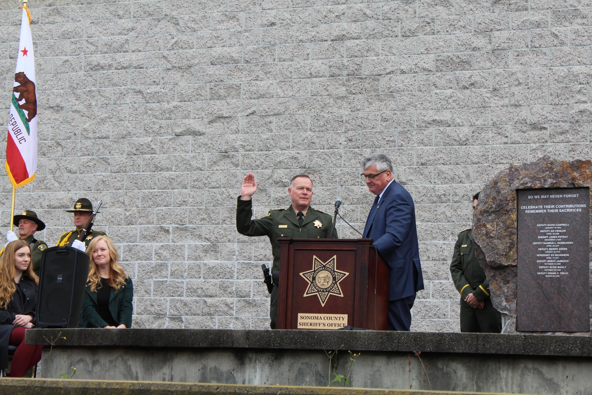 Essick sworn in